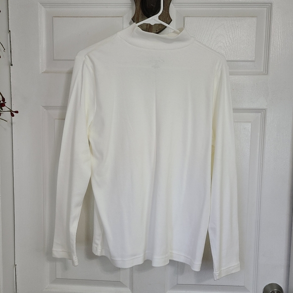 (391) Kim Rogers Petite Woman's long sleeve Activewear Turtleneck Size: PL White - Picture 8 of 16